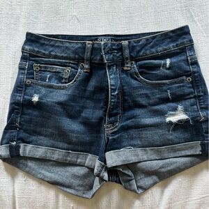 American Eagle Stretch Jean Shorts High Waisted